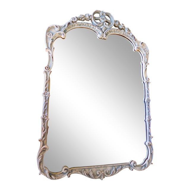 Antique Hand Painted Mirror | Chairish