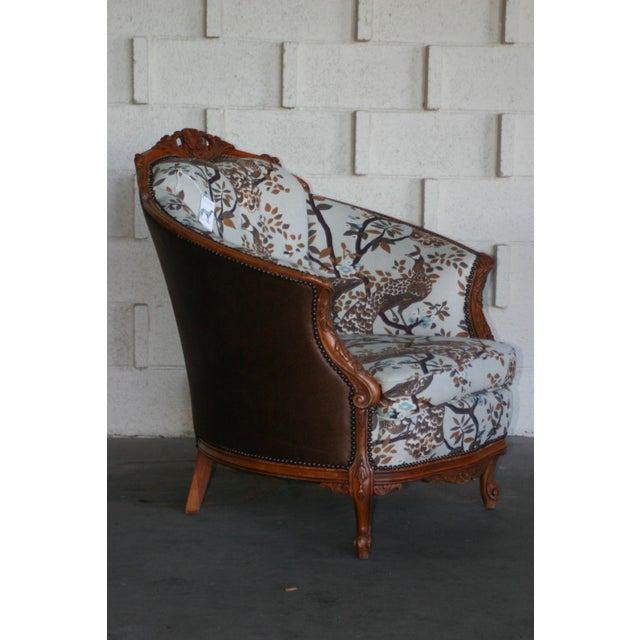 Antique Carved Barrel Chair Chairish