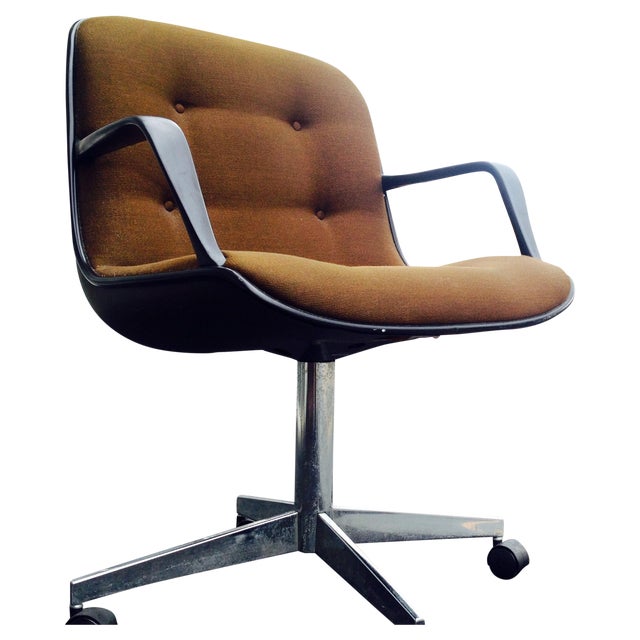 Steelcase Mid-Century Brown Office Chair | Chairish