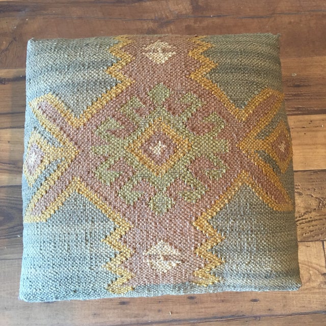Turkish Jute Kilim Ottoman Chairish