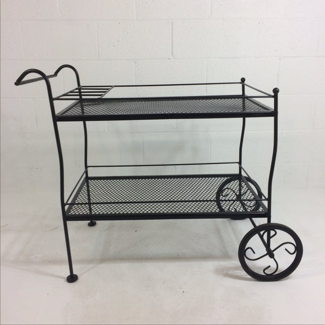 Vintage Wrought Iron Garden Cart Chairish