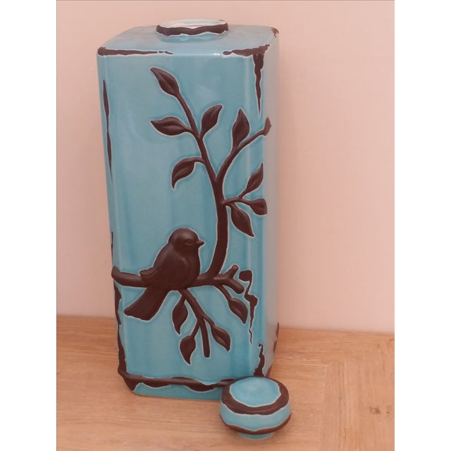 Decorative Ceramic Jar With Lid Chairish