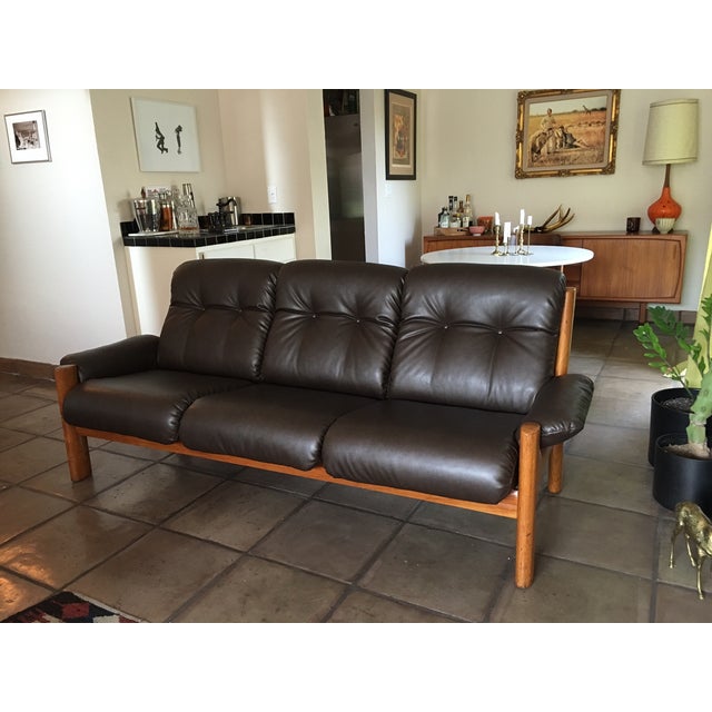 Vintage Ekornes "Montana" Solid Teak Sofa Chairish