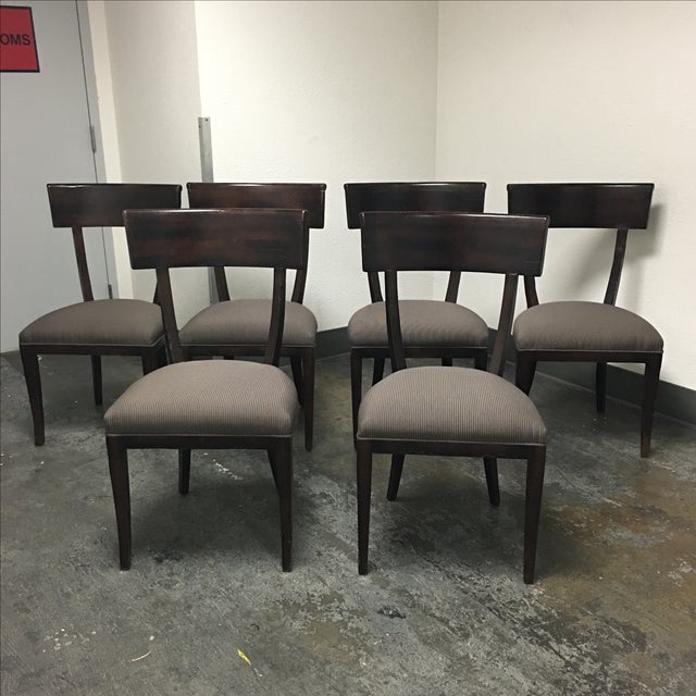 Baker Furniture Transitional Dining Chairs S/6 Chairish