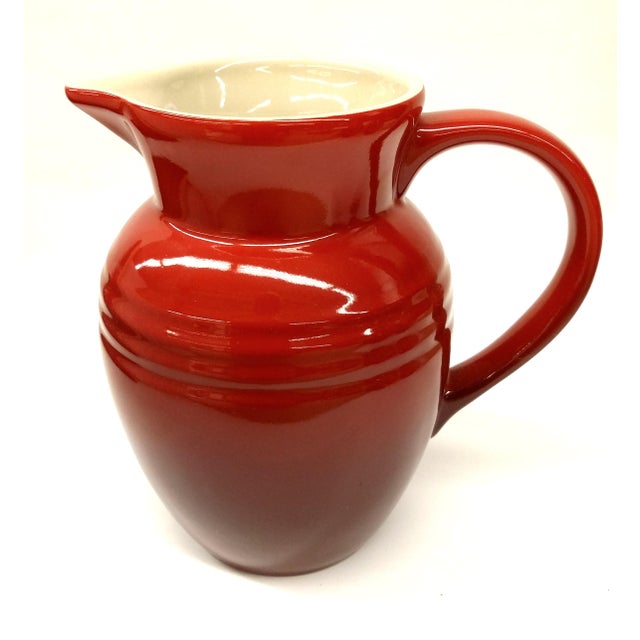 Vintage Red Le Creuset Pitcher Chairish