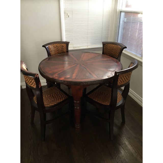 Vintage Style Wooden Dining Set Chairish