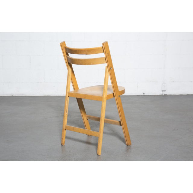 50's Birch Folding Chairs Set of Six Chairish