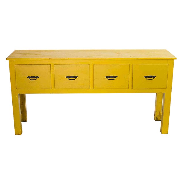 Southwestern Yellow Console Table Chairish