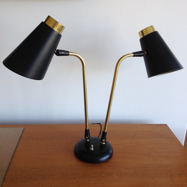 Vintage 60's Double Gooseneck Desk Lamp Chairish