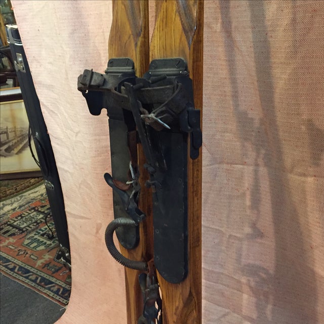 Antique L.L. Bean Wooden Skis A Pair Chairish