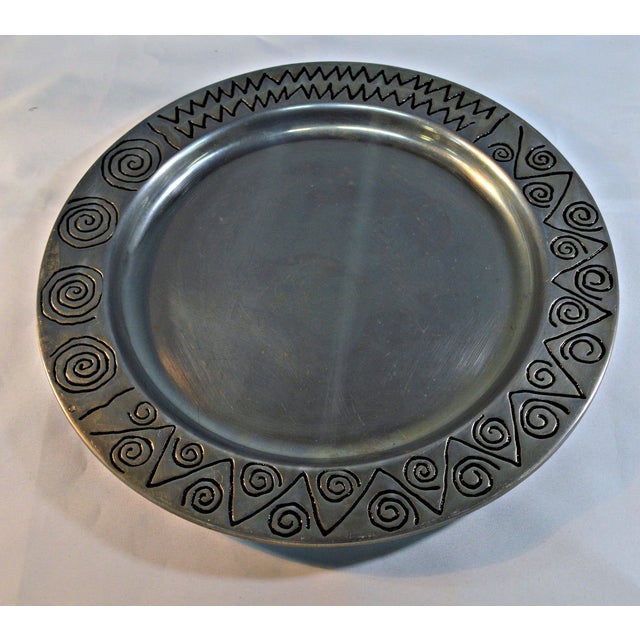 Wilton Co. Pewter Decorative Tray Chairish