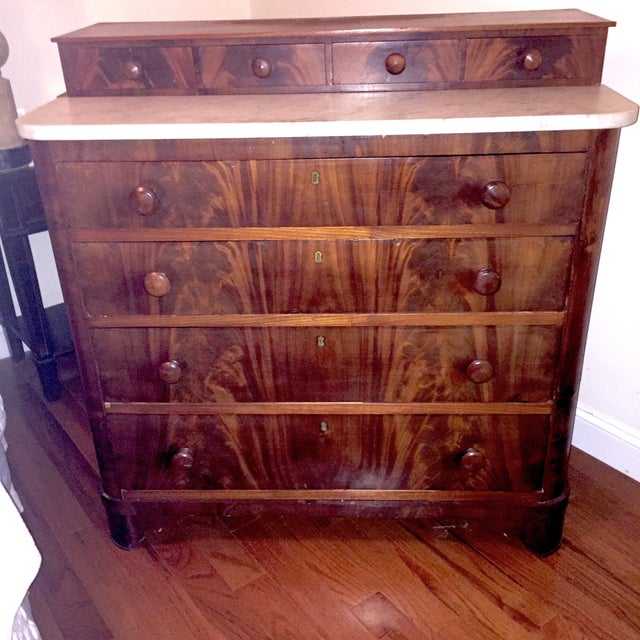 Marble Top MidCentury Dresser Chairish