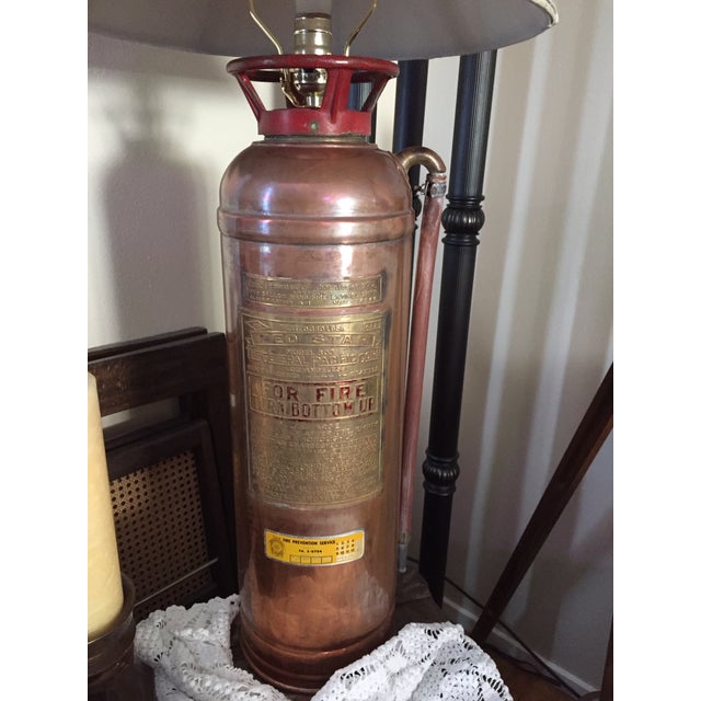 Vintage Brass Fire Extinguisher Table Lamp Chairish