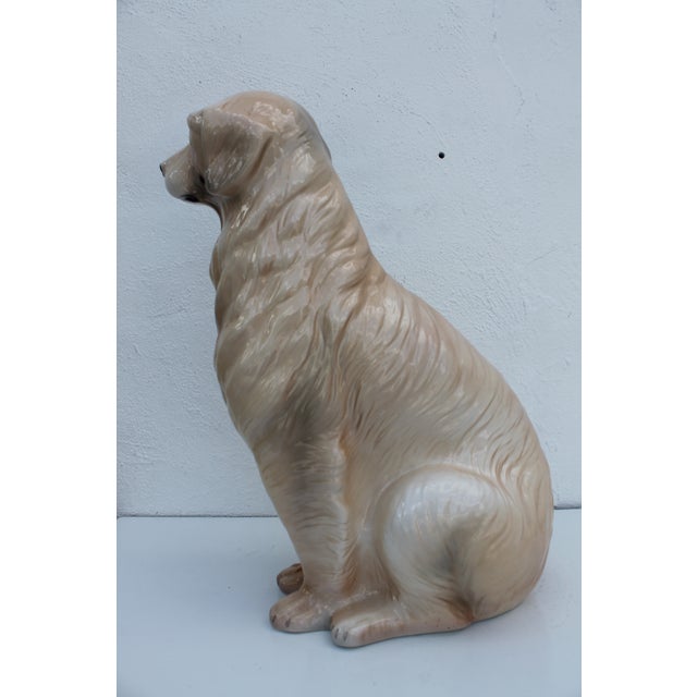 Italian Ceramic Dog Statue Chairish