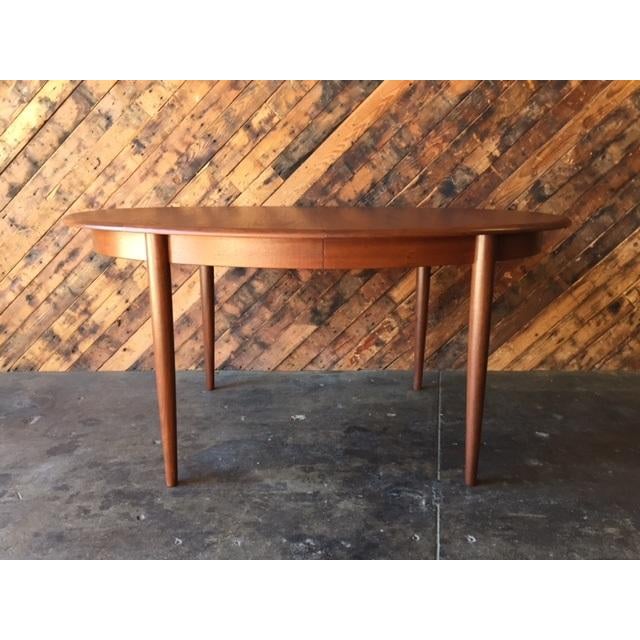 Mid-Century Refinished Danish Teak Dining Table | Chairish