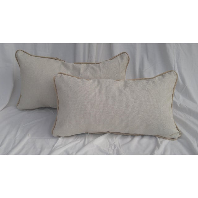 Contemporary Rectangle Pillows With Tribal Design - A Pair Chairish
