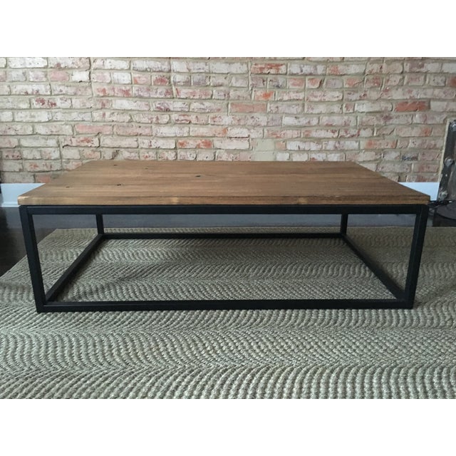 ABC Carpet & Home Wood and Steel Coffee Table Chairish