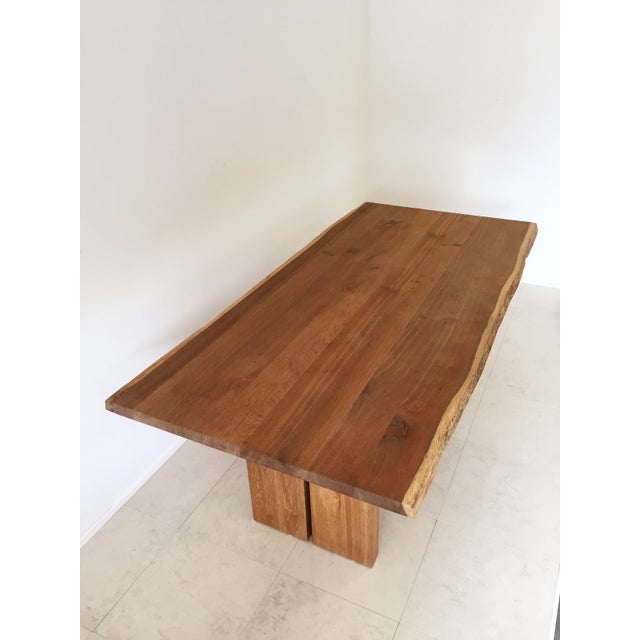 White Oak Slab Live Edge Dining Table Chairish