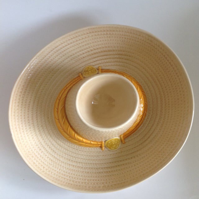 Vintage Ceramic Chip and Dip Sombrero Hat Chairish