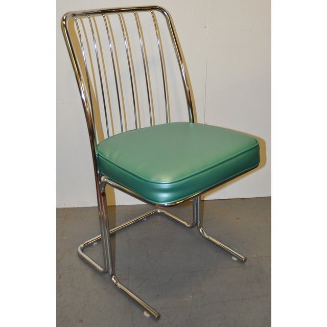 1950s Chrome & Vinyl Kitchen Chairs Set of Four Chairish