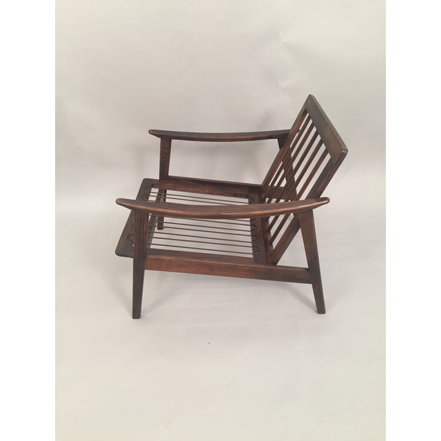 MidCentury Modern Restored Arm Chair Velvet Cushions Chairish