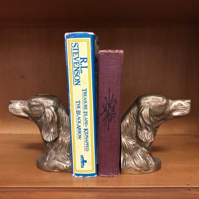 Vintage Brass Dog Bookends a Pair Chairish