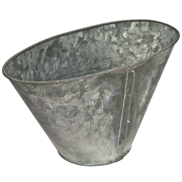 Galvanized Metal Storage Bin Chairish