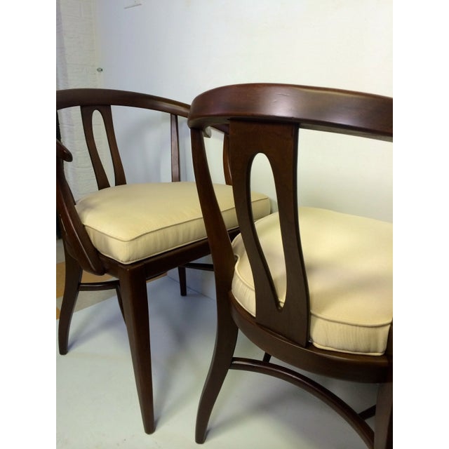 MidCentury Walnut Dining Chairs Set of 4 Chairish