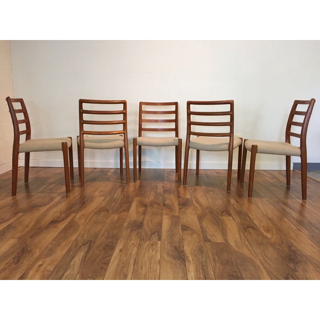 Jl Moller Model 85 Teak Dining Chairs - Set of 5 | Chairish