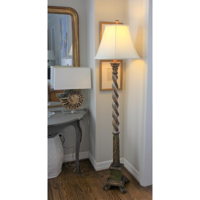 Vintage Italian Style Polychrome & Gilt Floor Lamp Chairish