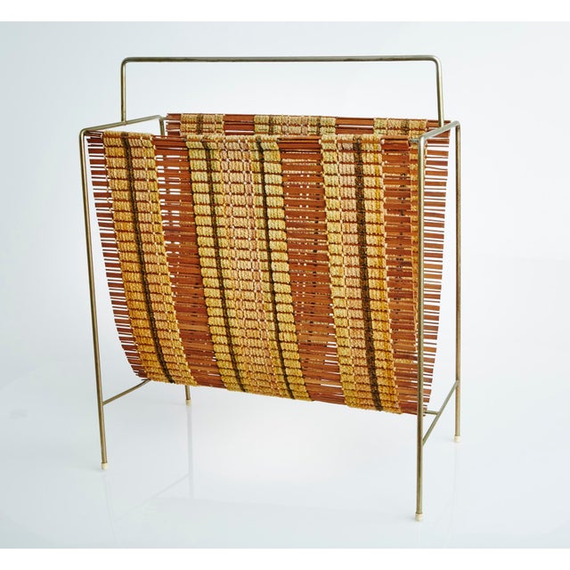 Maria Kipp Woven Magazine Rack Chairish