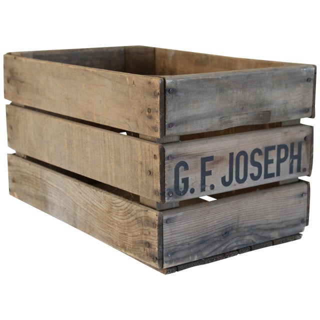 Vintage Wooden Fruit Crate Chairish