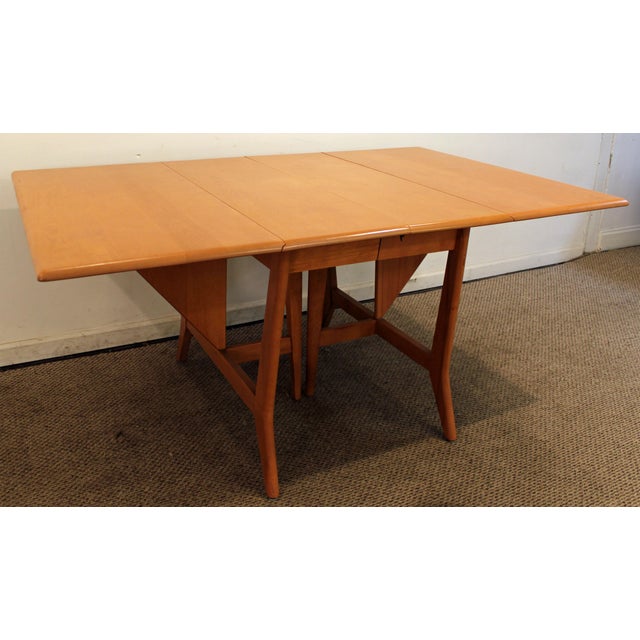 Heywood Wakefield Mid-Century Danish Drop-Leaf Dining ...