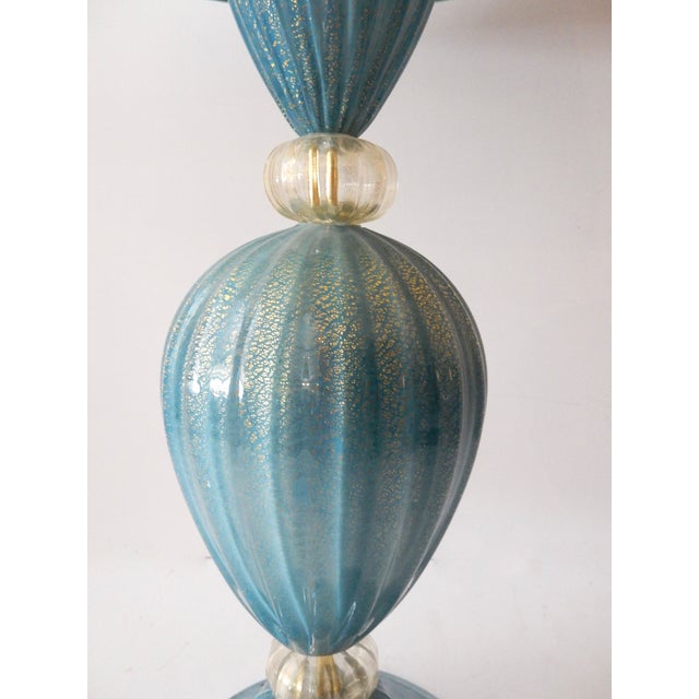 Turquoise Murano Glass Table Lamp Chairish
