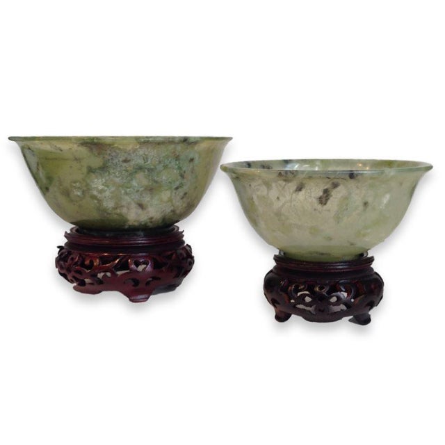 Vintage Jade Bowls Pair Chairish