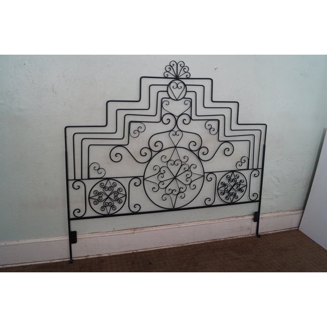 Ornate Scrolled Wrought Iron King Size Headboard Chairish