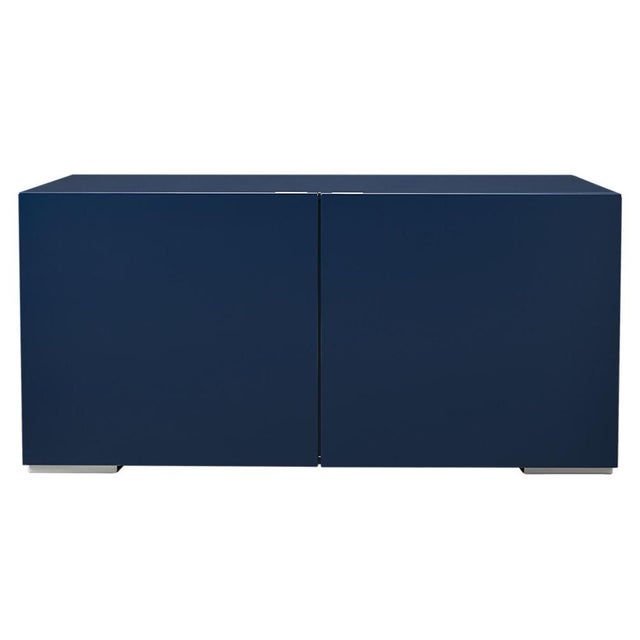 Cb2 Fuel Navy Credenza Chairish