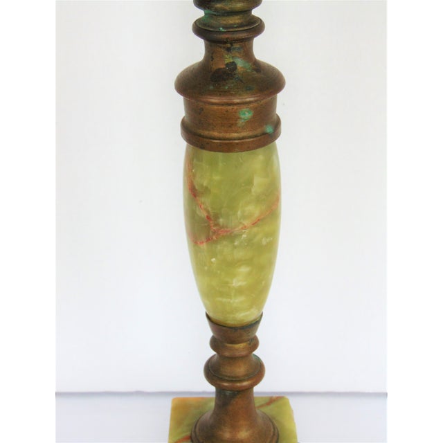 Vintage Green Onyx Lamp Chairish