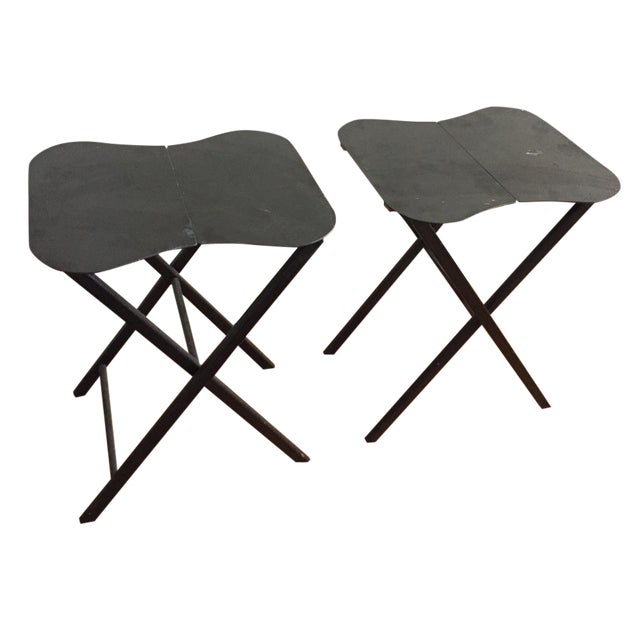 MidCentury Modern TV Trays A Pair Chairish