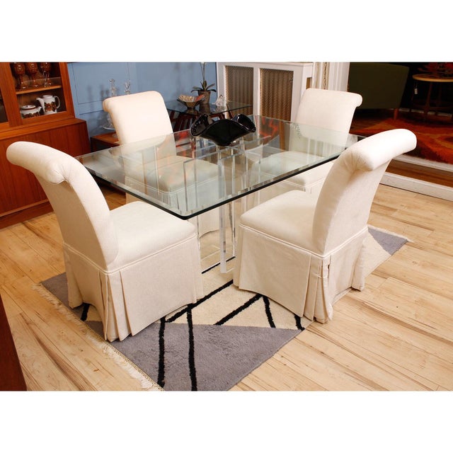 Roche Bobois Upholstered Dining Chairs - Set of 4 | Chairish