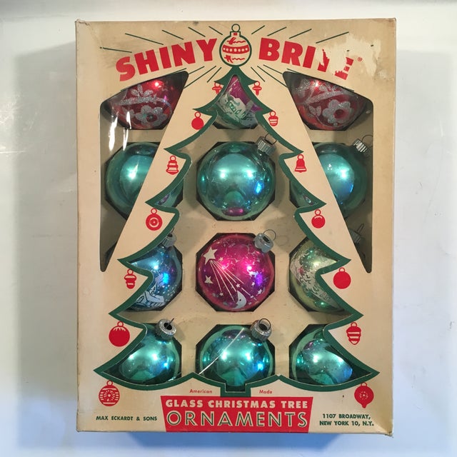Vintage Shiny Brite Ornaments Set of 12 Chairish