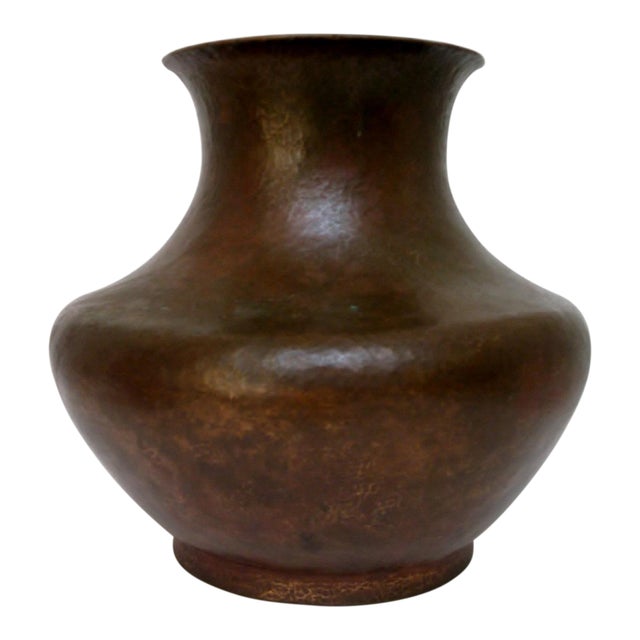 Vintage Hammered Copper Vase Chairish