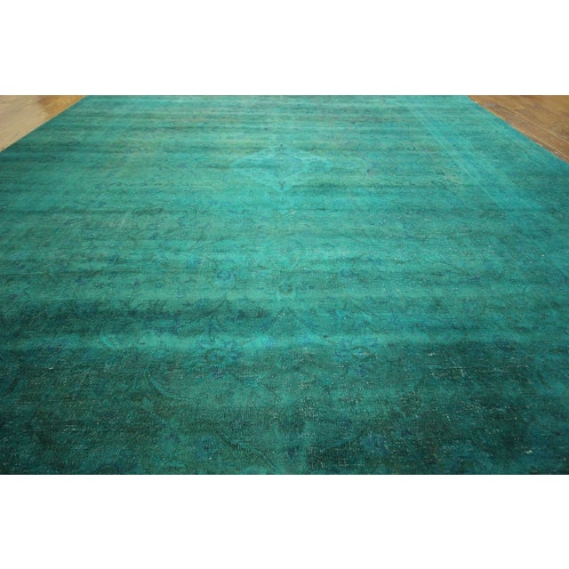 Peacock BlueGreen Oriental Wool Rug 9' x 12' Chairish