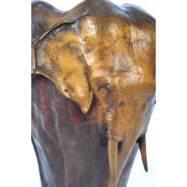 MidCentury Bronze Elephant Vase Chairish