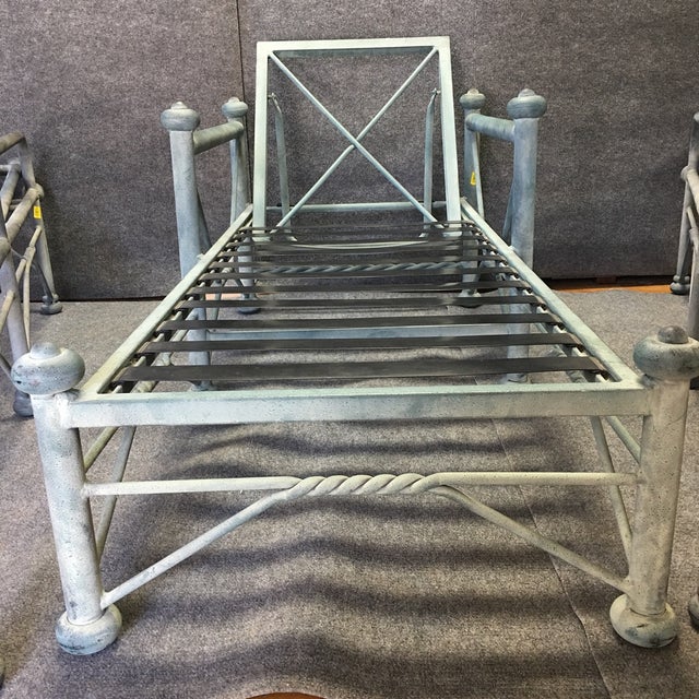 Metal Outdoor Lounge Chairs Set of 3 Chairish