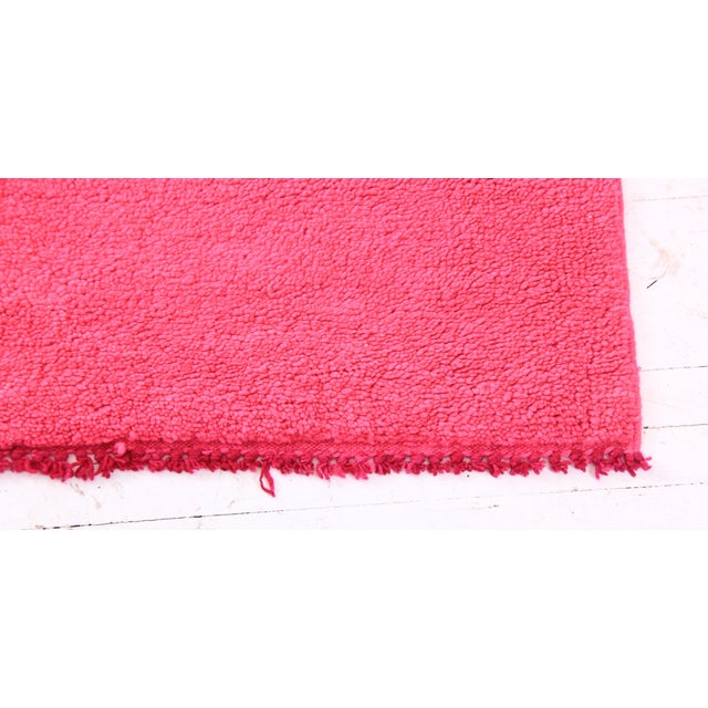 Large Vintage Hot Pink Moroccan Rug - 5'5" x 8' | Chairish