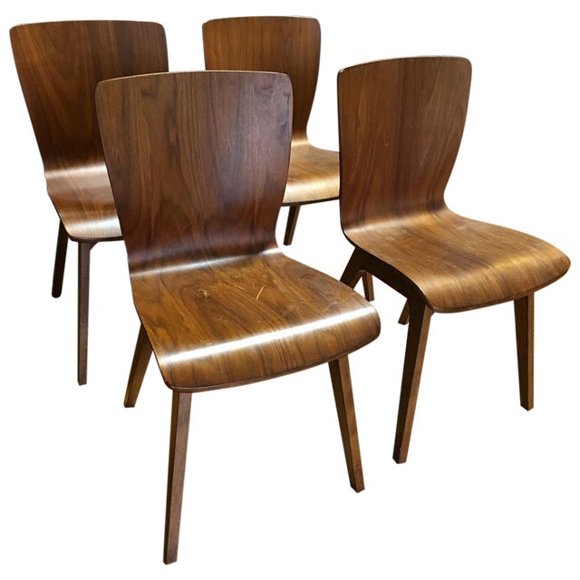MCM Bentwood Dining Chairs Set of 4 Chairish