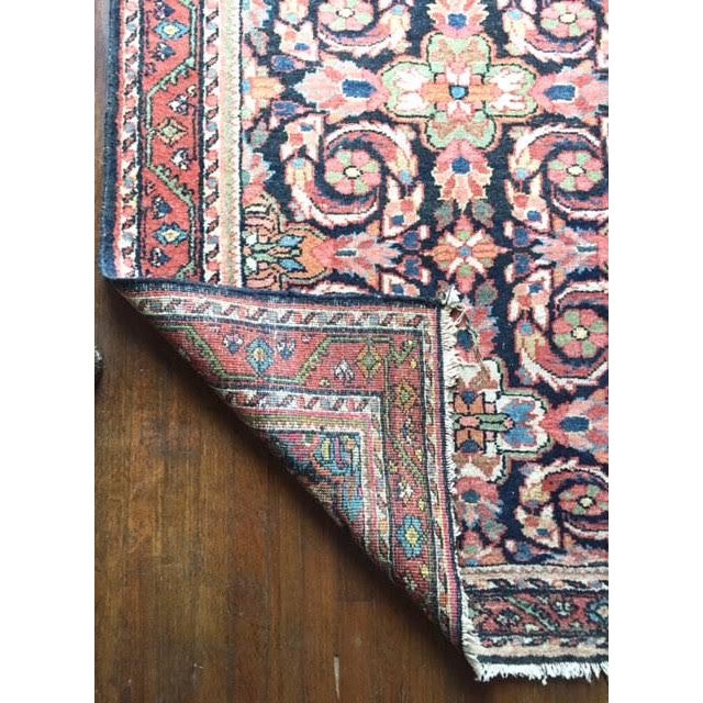 Vintage Pink & Blue Persian Rug 4'1" X 6'4" Chairish