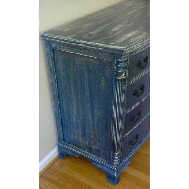 Vintage Navy Distressed Dresser Chairish