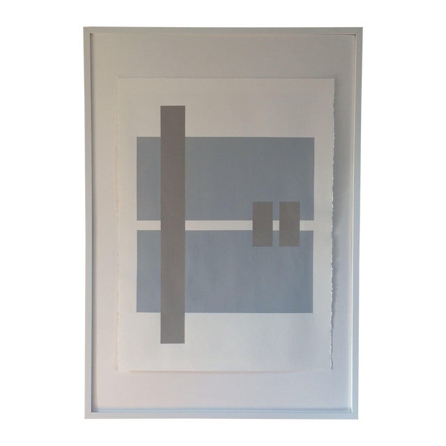 Handmade Geometric Silkscreen Artwork on Paper Chairish